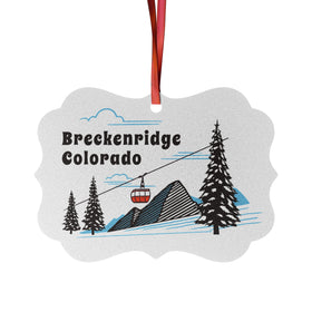 Breckenridge, Colorado Ornament - Breckenridge, Colorado Mountain Gondola Christmas Ornamen, Hanging Decoration, Winter Ornament