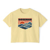 Women's Bozeman, Montana Boxy Graphic Tee - Slightly Cropped