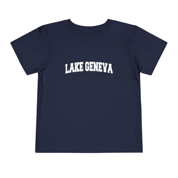 Buy navy Lake Geneva, Wisconsin Toddler Graphic Tee - Kids Lake Geneva Vacation T-Shirt