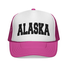 Buy pink Alaska Retro Collegiate Style Trucker Hat
