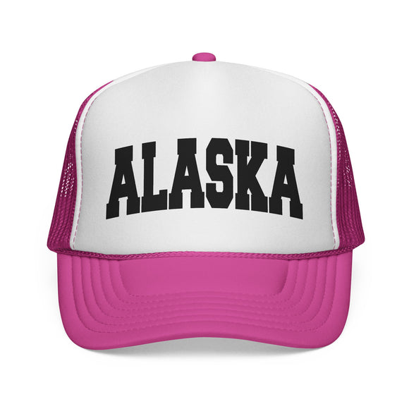Alaska Retro Collegiate Style Trucker Hat