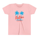 Malibu, California Youth Shirt - Retro Palm Tree Malibu Kid's T-Shirt-3