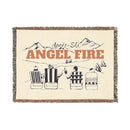Angel Fire, New Mexico Ski Town Throw Blanket | Mountain Woven Blanket-1