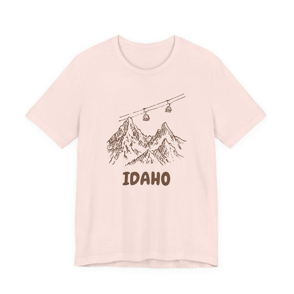 Idaho Mountain T-Shirt — Vintage Gondola Ski Mountain Tee