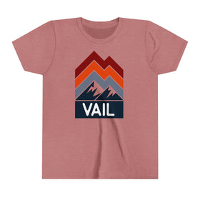 Vail, Colorado Youth Shirt - Retro Mountain Vail Kid's T-Shirt