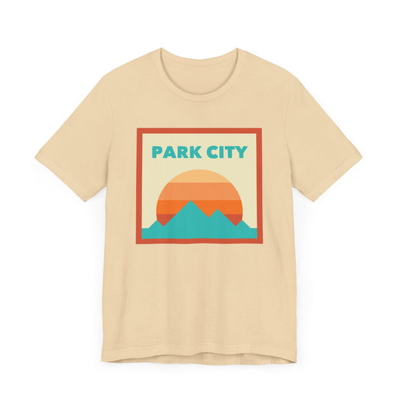 Retro Park City, Utah T-Shirt, Mountain Sun Tee, Unisex Graphic Shirt, Vintage Park City, Utah Top, Outdoor Adventure Clothing
