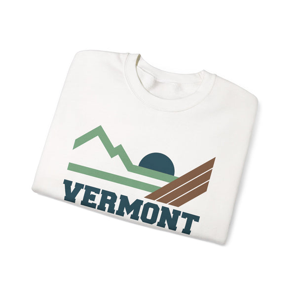 Vermont Sweatshirt - Mountain Vermont Crewneck Sweatshirt