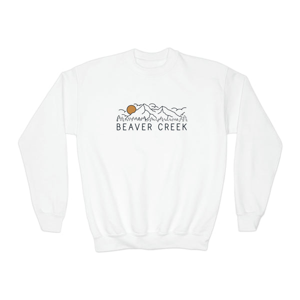 Beaver Creek, Colorado Youth Sweatshirt - Unisex Kid's Beaver Creek Crewneck Sweatshirt