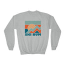 Ski Bum Youth Sweatshirt - Unisex Kid's Ski Bum Crewneck Sweatshirt-5