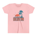 Destin, Florida Youth Shirt - Retro Palm Tree Destin Kid's T-Shirt-3