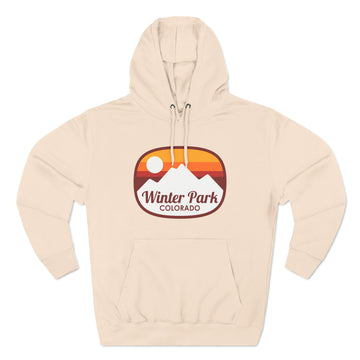 Premium Winter Park, Colorado Hoodie - Retro Unisex Winter Park Sweatshirt - Sunset Oval
