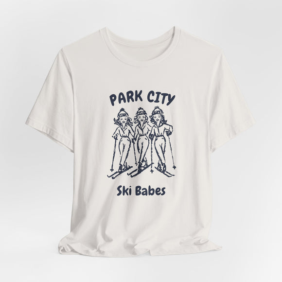 Park City, Utah Ski Babes T‑Shirt — Retro Skiing Graphic Tee