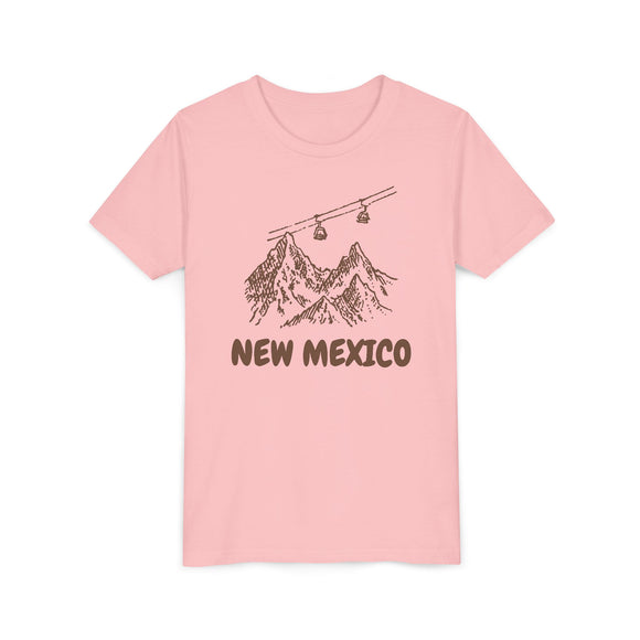 New Mexico Youth T-Shirt — Vintage Gondola Ski Mountain Tee
