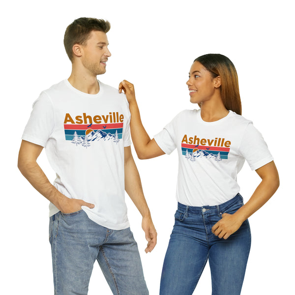 Asheville, North Carolina Shirt - Mountain Sunset Unisex Asheville T-Shirt