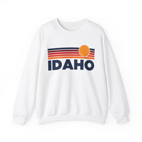 Idaho Sweatshirt Retro Sun Unisex - Vintage Idaho Inspired Warm Pullover Jumper
