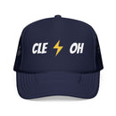 Cleveland, Ohio Retro Trucker Hat - Lightning Foam Cap-2