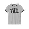 Vail, Colorado Cotton Ringer Graphic Tee - Unisex Vail T Shirt, Vintage Style Tee, Men's/Women's Tee