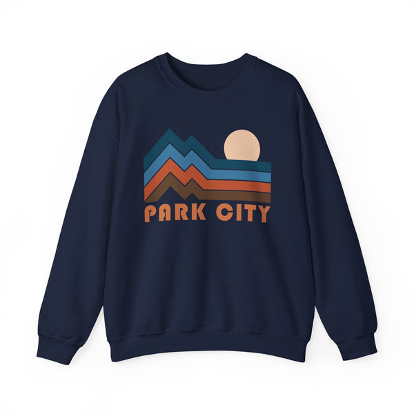 Park City, Utah Sweatshirt Retro Mountains, Park City Unisex Graphic Crewneck