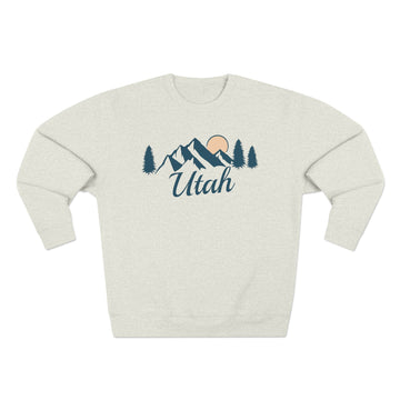 Buy oatmeal-heather Premium Utah Sweatshirt - Unisex Sweatshirt