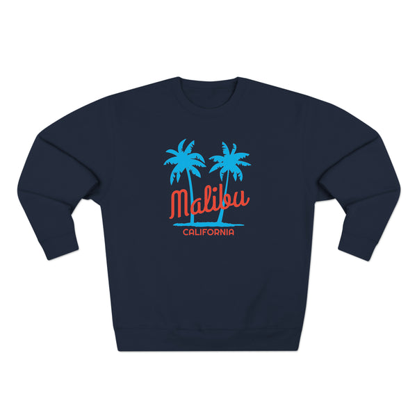 Premium Malibu, California Sweatshirt - Retro Unisex Sweatshirt