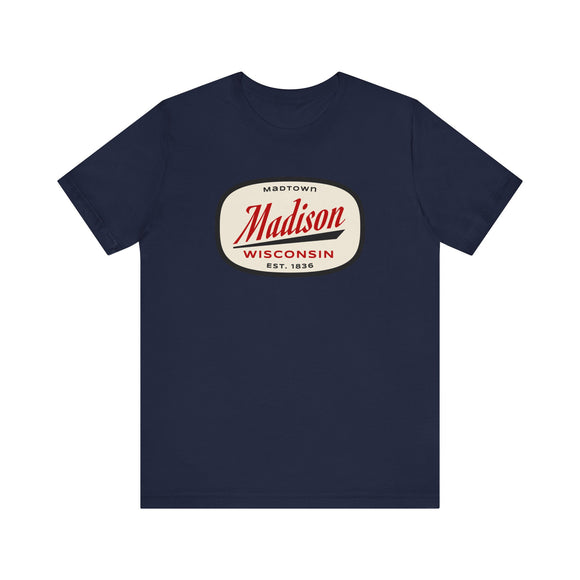 Madison, Wisconsin T-Shirt - Retro Unisex Madison Shirt