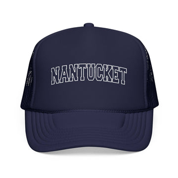 Kids Nantucket, Massachusetts Trucker Hat - Youth Snapback on white background