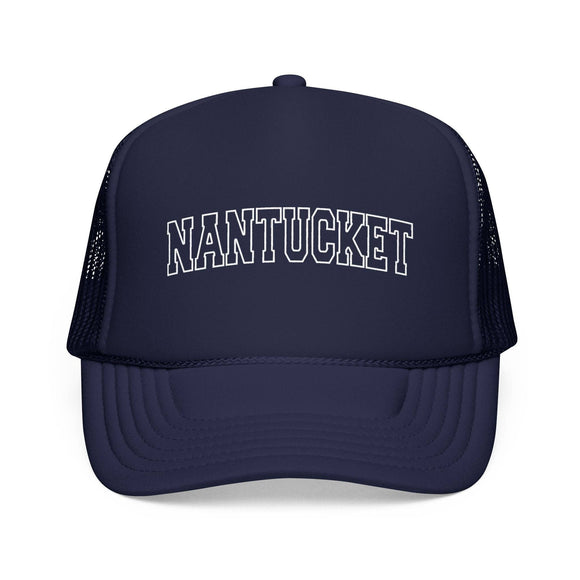 Kids Nantucket, Massachusetts Trucker Hat - Youth Snapback on white background