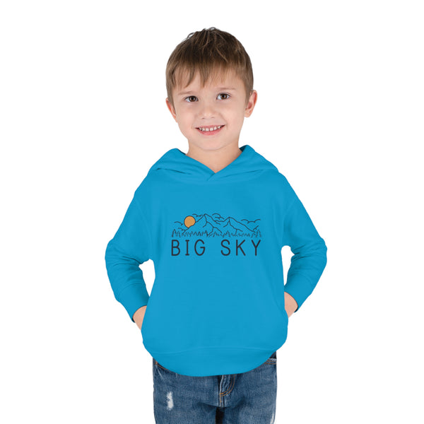 Big Sky, Montana Toddler Hoodie - Unisex Big Sky Toddler Sweatshirt