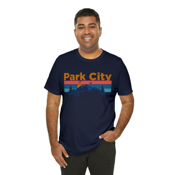 Park City, Utah Shirt - Mountain Sunset Unisex Park City T-Shirt