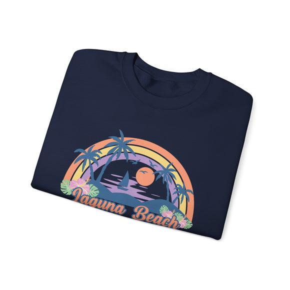 Laguna Beach, California Sweatshirt - Unisex Retro Beach Crewneck Laguna Beach Sweatshirt