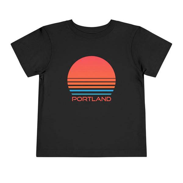 Portland, Oregon Toddler T-Shirt - Retro 80s Toddler Portland Shirt