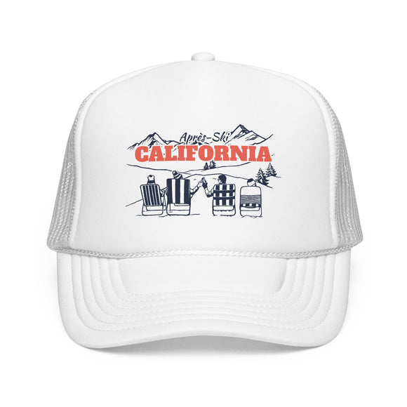 California Après-ski Trucker Hat — Foam Mesh Cap