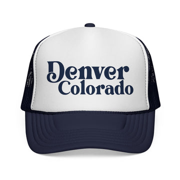 Buy dark-navy Denver, Colorado Retro Trucker Hat