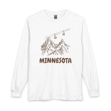 Minnesota Long Sleeve T-Shirt - Ski Mountain Gondola