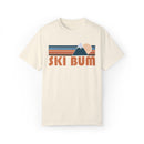 Ski Bum Graphic Tee, Comfort Colors Retro Unisex T shirt, Mountain Adventure Shirt-2