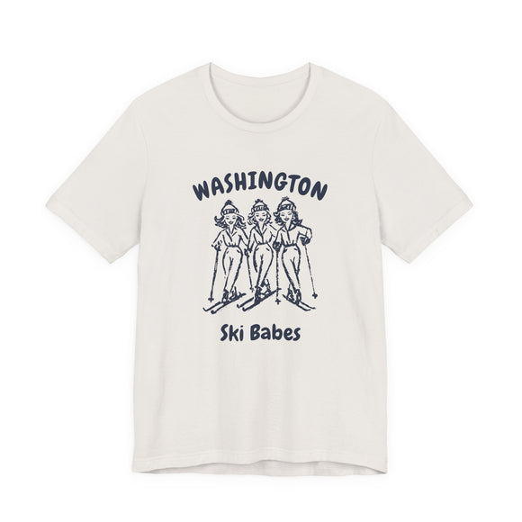 Washington Ski Babes T‑Shirt — Retro Skiing Graphic Tee
