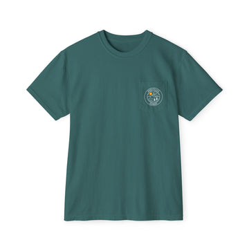Montpelier, Vermont Pocket Tee Shirt, Garment-Dyed Shirt, Mountain Graphic Tee, Comfort Colors