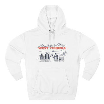 Premium West Virginia Après-ski Hoodie - Unisex Sweatshirt