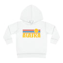 Alaska Toddler Hoodie - Retro Sunrise Unisex Alaska Toddler Sweatshirt-5