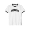 Arkansas Cotton Ringer Graphic Tee - Unisex Arkansas T Shirt, Vintage Style Tee, Men's/Women's Tee