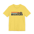 Michigan T Shirt - Retro Jetski PWC Graphic Tee-13