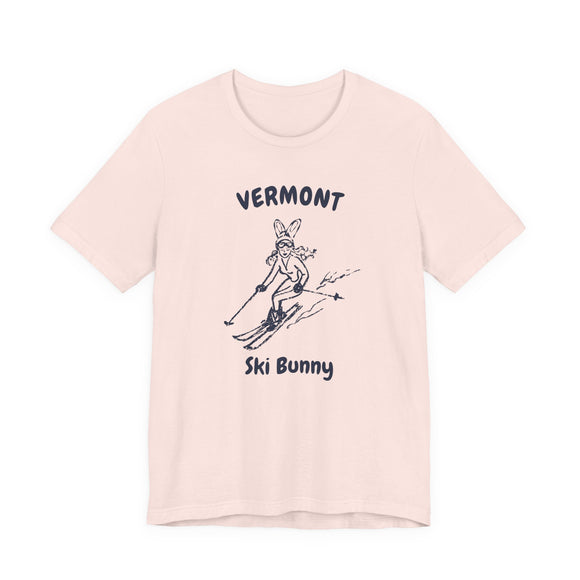 Vermont Ski Bunny T‑Shirt — Retro Skiing Graphic Tee