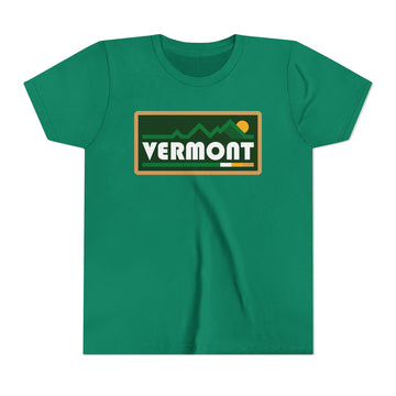 Buy kelly Vermont Youth Graphic Tee - Kids T Shirt