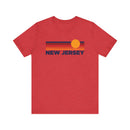 New Jersey T-Shirt Retro Sun Ombre Unisex Tee, Vintage New Jersey Tee, Mountain Sun Tee, New Jersey Souvenir Shirt-7