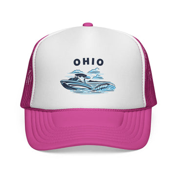 Buy pink Ohio Wakeboard Boat Trucker Hat