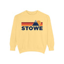 Stowe, Vermont Mountain Stripes Sweatshirt | Comfort Colors - 100% Cotton-2