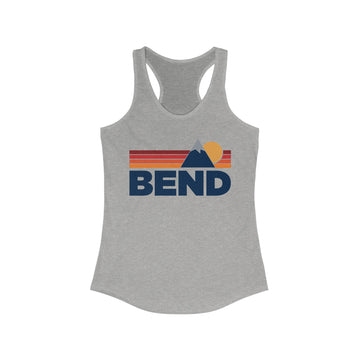 Bend, Oregon Women's Racerback Tank Top - Mountain Lover Sleeveless Shirt, Women's Bend Hiking Tank - 0