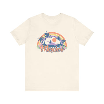 Buy natural Mexico T-Shirt - Retro Beach Unisex Mexico Shirt