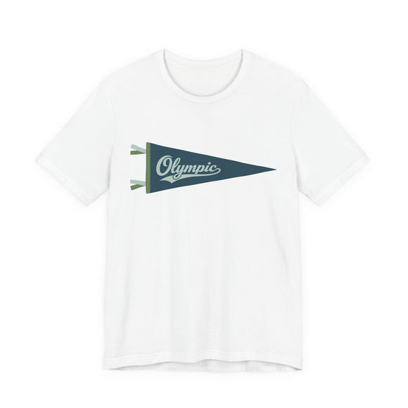 North Cascades National Park Pennant T-Shirt — Vintage Camp Flag Tee