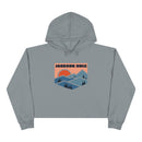 Women's Jackson Hole, Wyoming Crop Hoodie - Premium Mountain Crop Sweatshirt-3